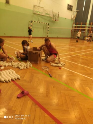 Treningi badmintona na hali, UKS PowerBad na obozie technicznym w Białymstoku 2023
