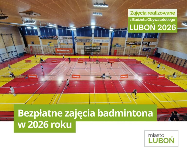 Badminton w ramach budżetu obywatelskiego w Luboniu